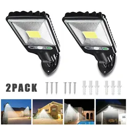 Product image of 2-Pack Waterproof LED Solar Outdoor Lights with PIR Motion Sensor