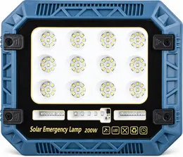 Product image of W8112 Solar Rechargeable LED Flood Light, Red/Blue Warning, 18650