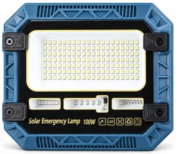 Product image of W8114 Solar Rechargeable LED Flood Light, Red/Blue Warning, 18650