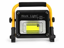 Product image of COB LED Work Light, 50W, Solar Rechargeable, Waterproof, Remote Control, W743