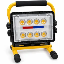 Product image of COB LED Flood Light W860A, Solar Charge, Power Bank, Red/Blue Warning, 20800mAh