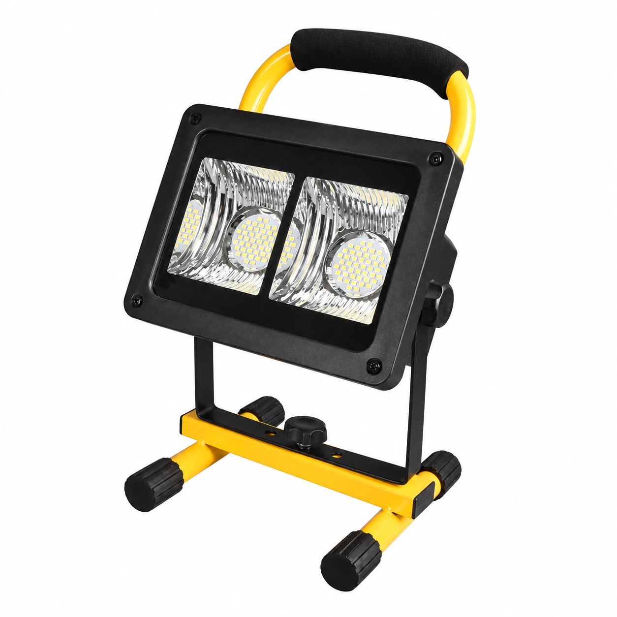 Main product image of W864B Solar Rechargeable LED Flood Light, Portable, Red/Blue Warning
