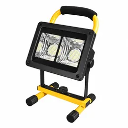 Product image of W864B Solar Rechargeable LED Flood Light, Portable, Red/Blue Warning