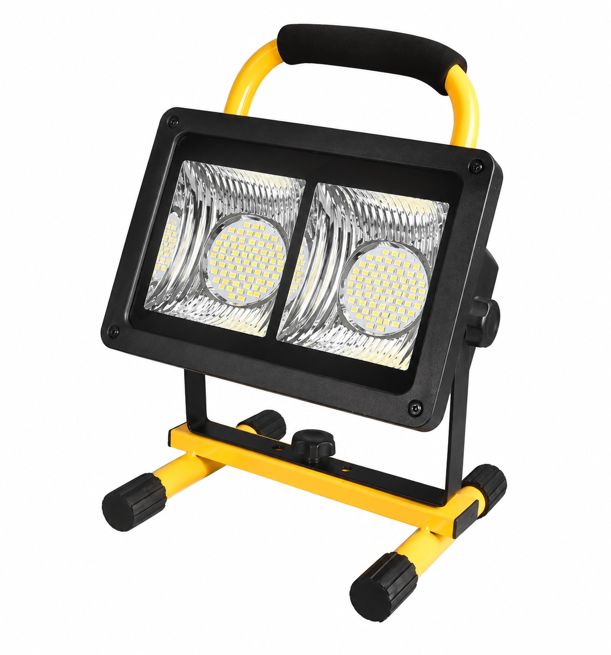 Main product image of W864C Solar Rechargeable LED Flood Light, Red Blue Warning, 5000mAh