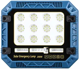 Product image of W8112 Solar Rechargeable LED Flood Light, Red/Blue Warning, SMD 2835, 5400mAh