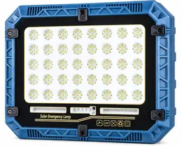Product image of W8112 Solar Rechargeable LED Flood Light, Red/Blue Warning