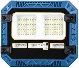 Product image of W8113 Solar Rechargeable LED Flood Light, Remote, Battery Display, Red Blue Warning