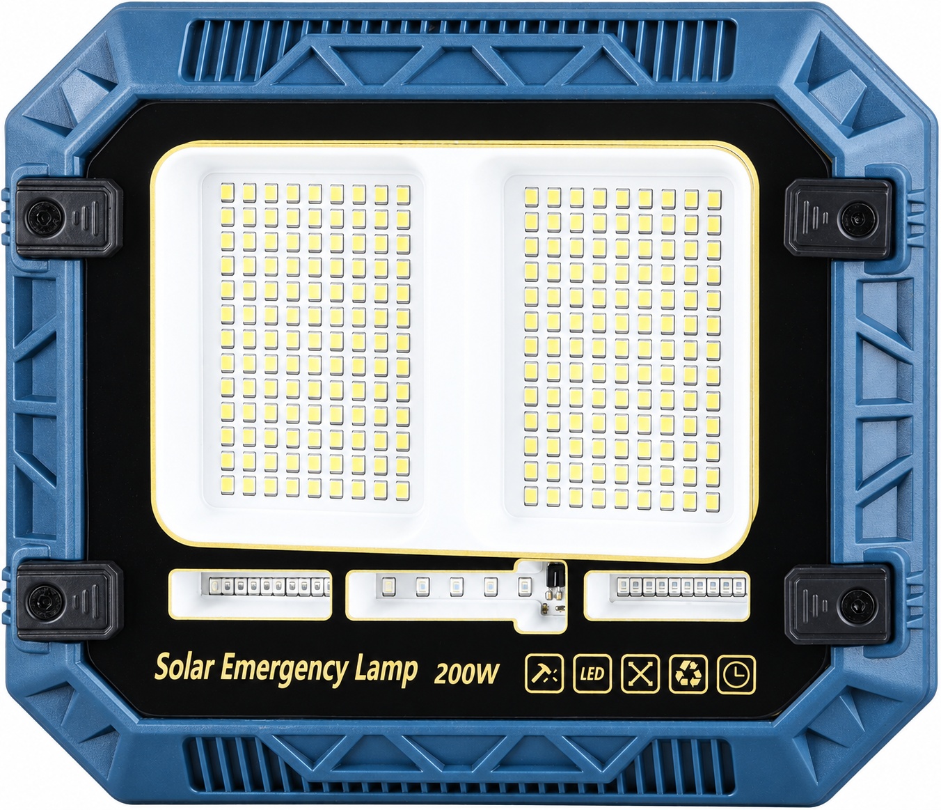 Main product image of W8113 Solar Rechargeable LED Flood Light, Red/Blue Warning, SMD 2835
