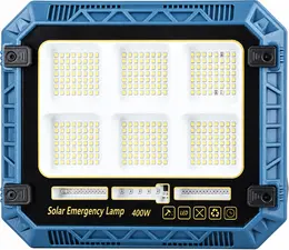 Product image of W8113 Solar Rechargeable LED Flood Light, Red Blue Warning, SMD 2835, 7200mAh