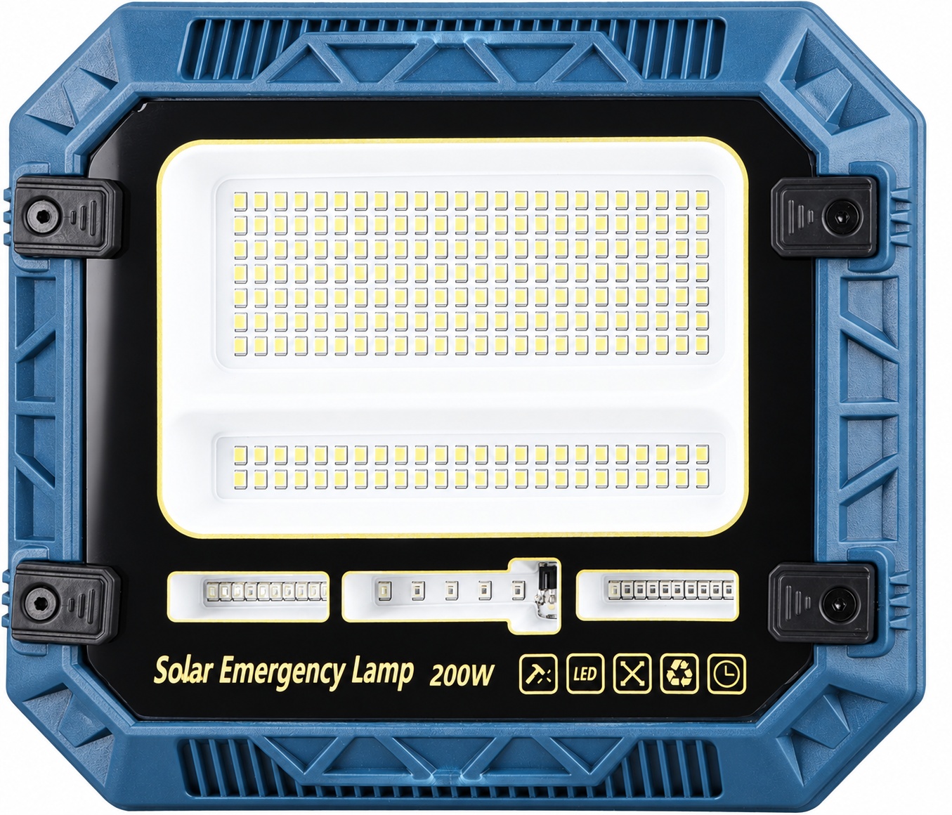 Main product image of W8114 2-Pack Solar Rechargeable LED Flood Work Light, 5400mAh Battery