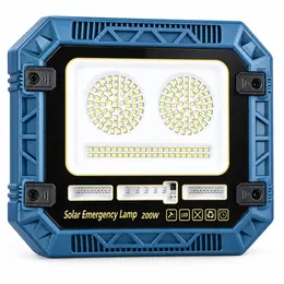 Product image of W8115 2-Pack Solar Rechargeable LED Flood Light, 7W, Remote Control, Battery Display, Red