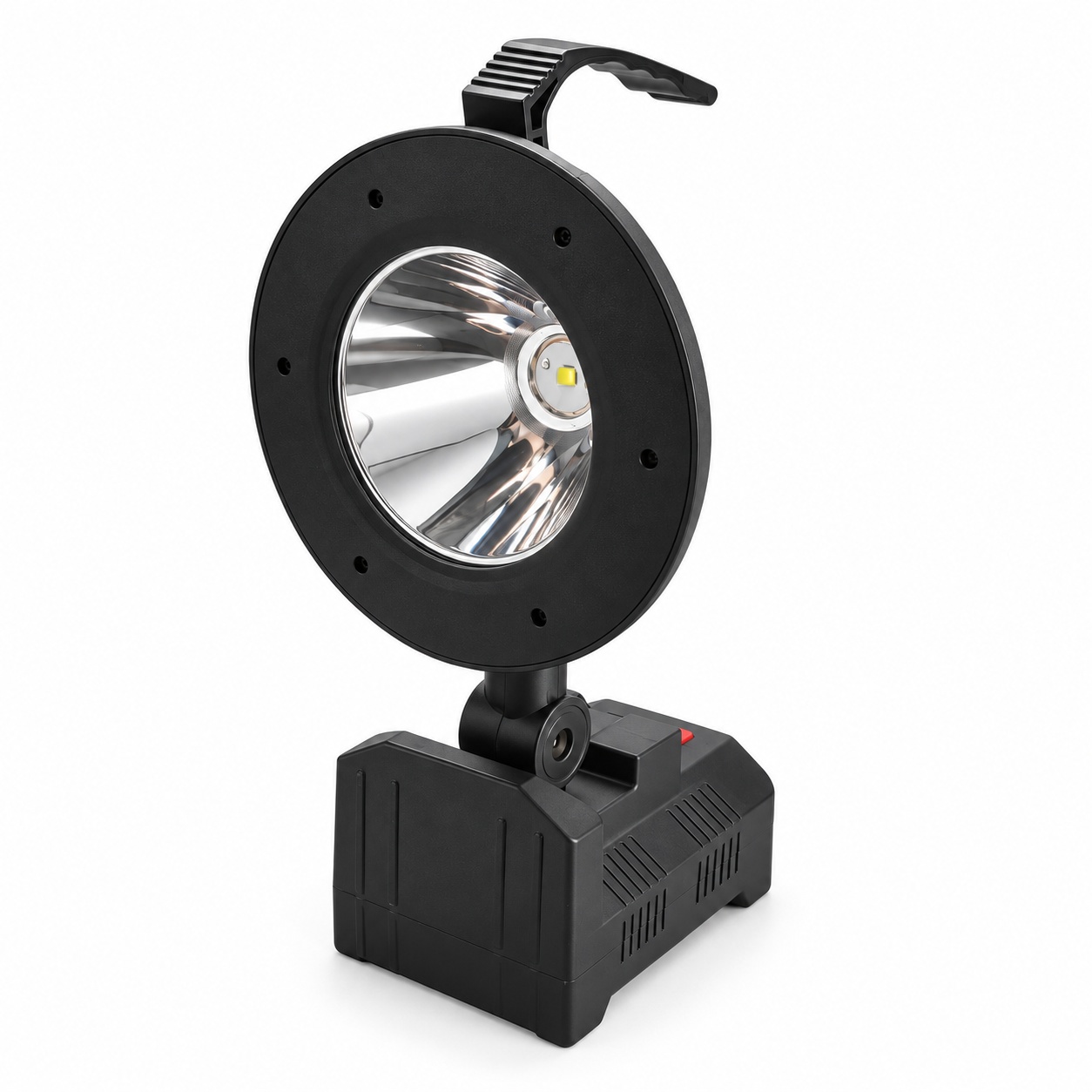 Main product image of W872B Solar Rechargeable LED Flood Work Light with Type C, 6000mAh Battery Display