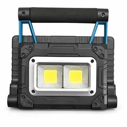 Product image of W875 2 Solar Rechargeable LED Flood Work Light, 30W, Magnetic Base, 3600mAh