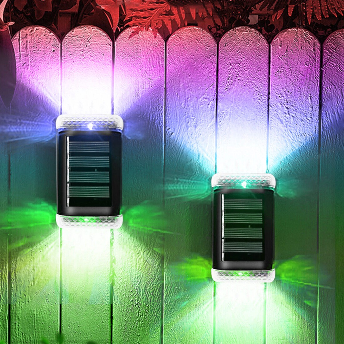 Main product image of 8-Pack Solar Powered LED Outdoor Door, Fence, Wall Lights