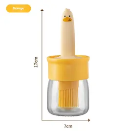 Product image of Orange Plastic Pot for Holding Cleaning Brushes and Tools