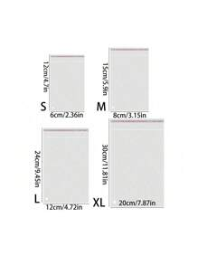 Main product image of Transparent Self-Adhesive Double Layer Bags, L Size, 100-Pack