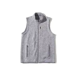 Product image of Men's Knit Fleece Vest, Full Zip, Stand Collar, Thermal Midlayer