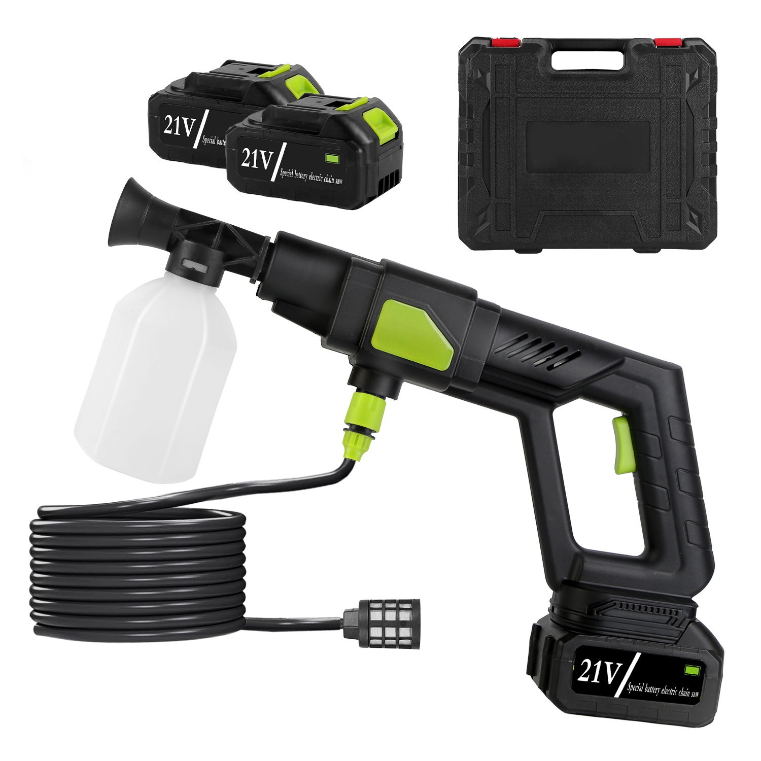 Main product image of Cordless Pressure Washer Kit, 435PSI, 6-in-1 Nozzle, 15000mAh 21V Battery & Charger
