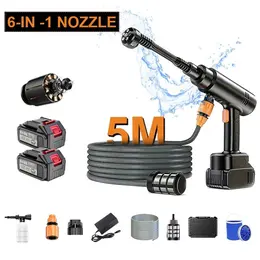 Product image of Cordless Portable Pressure Washer Kit with 2 Batteries and Folding Bucket
