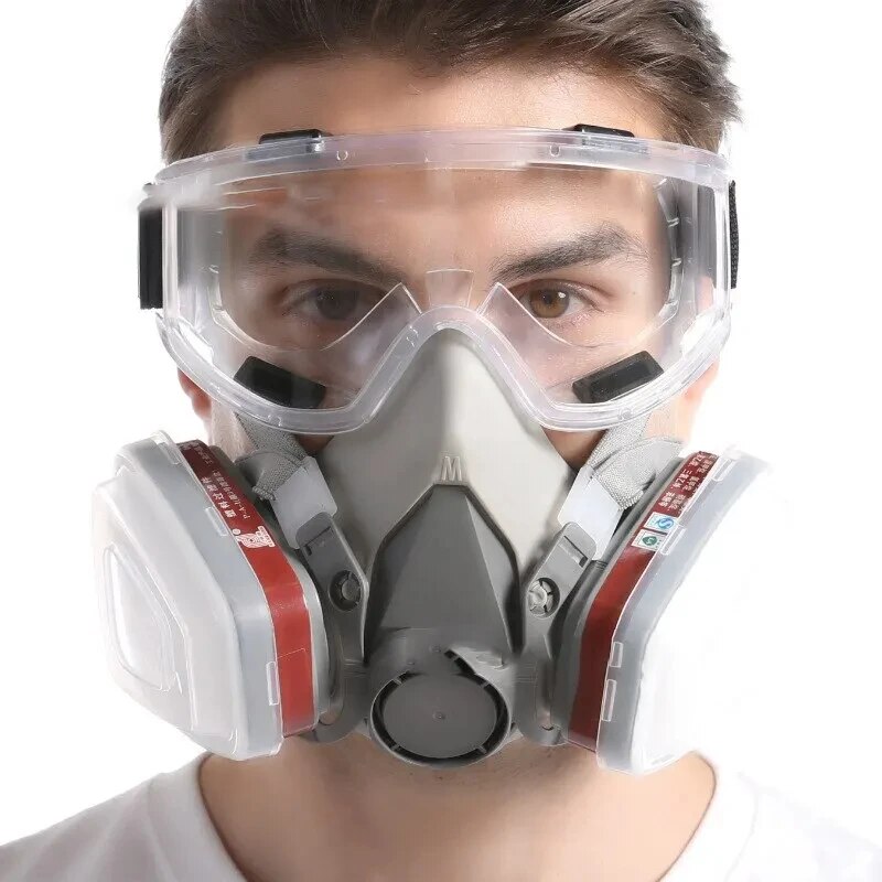 Main product image of 6200 Reusable Half Face Respirator with Safety Glasses