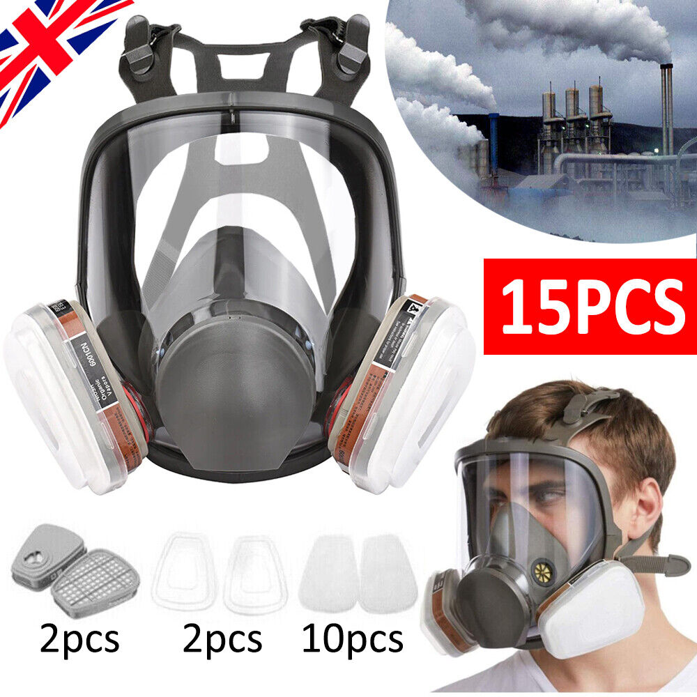 Main product image of 6800 Full Face Gas Mask, Chemical Vapor Paint Spray Respirator, 95 Filter