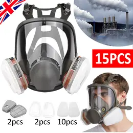 Product image of 6800 Full Face Gas Mask, Chemical Vapor Paint Spray Respirator, 95 Filter