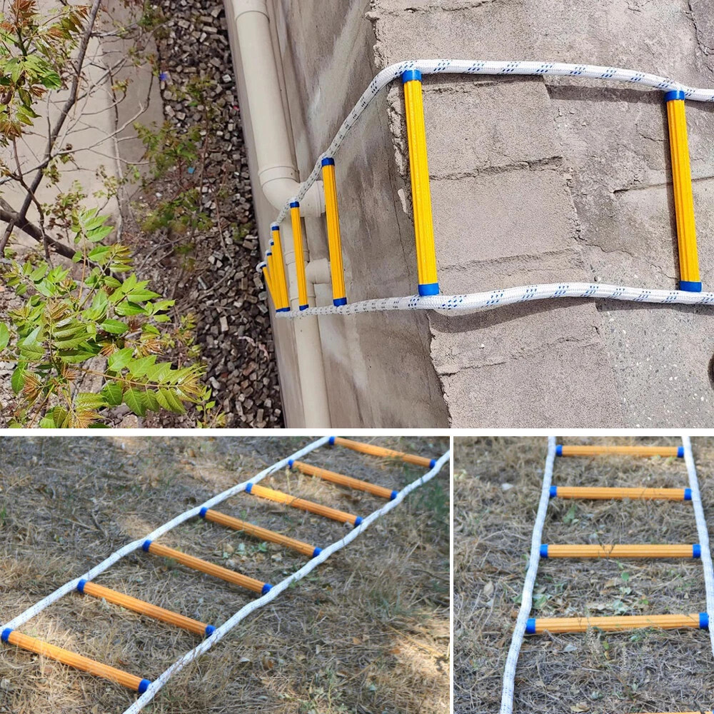 Main product image of Emergency Fire Escape Ladder, Soft Rope, with Hooks