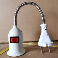 Product image of E27 Flexible Gooseneck Lamp Holder with Plug