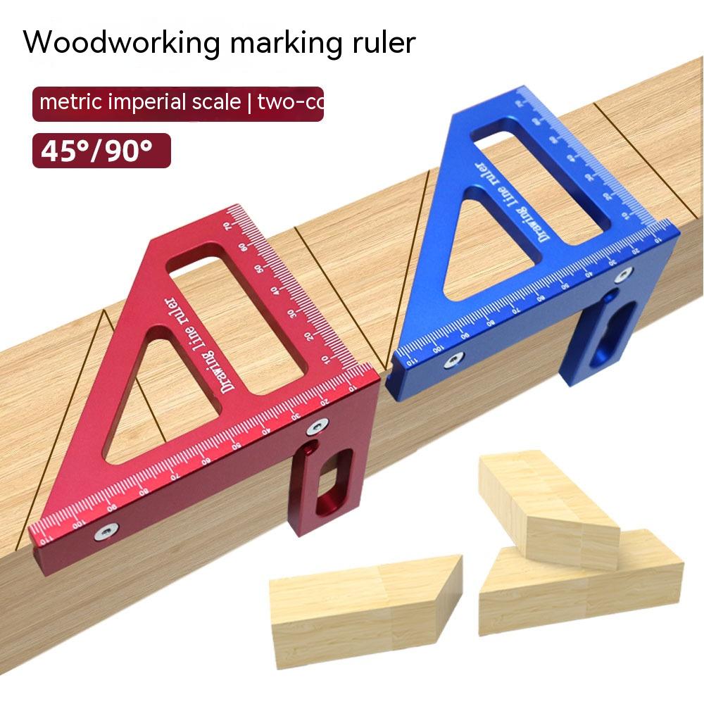 Main product image of Aluminum Alloy Woodworking Angle Layout Ruler