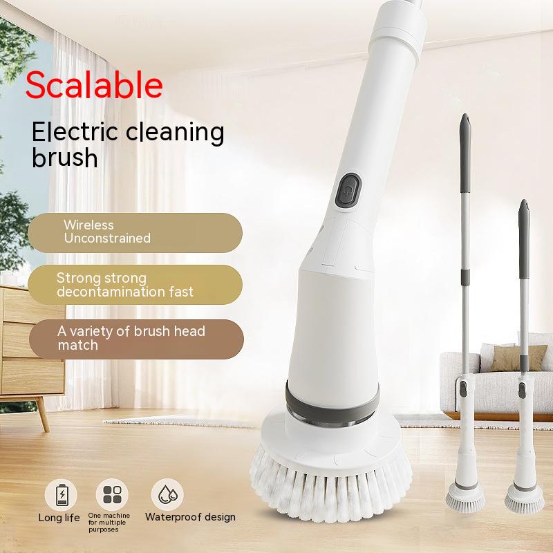 Main product image of Electric Telescopic Scrubber, Adjustable Head, Wall Cleaning