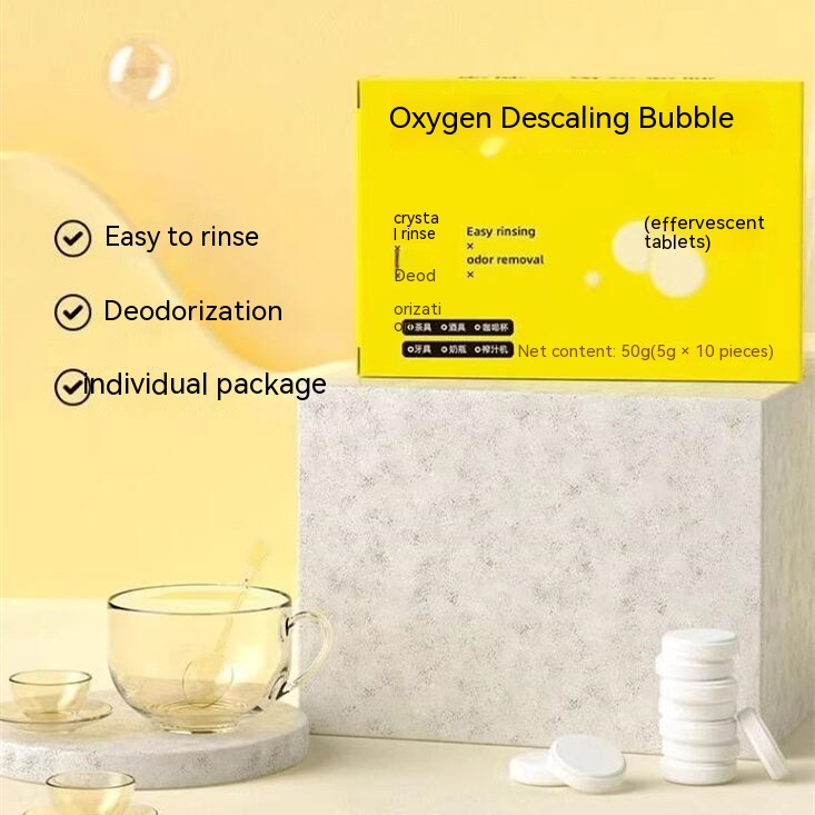 Main product image of Effervescent Oxygen Descaling Tablets for Tableware and Tea Stain Removal