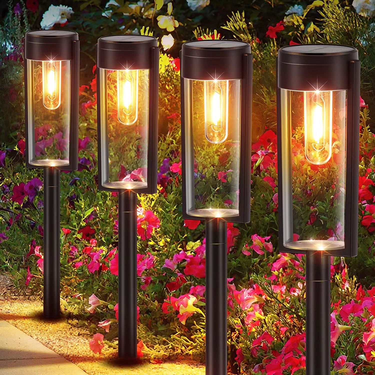 Main product image of Outdoor Solar Garden Lamp with Tungsten Filament, Ground Mount