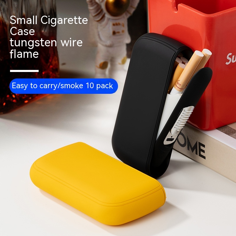 Main product image of Rechargeable Lighter Cigarette Case, Holds 10 Cigarettes