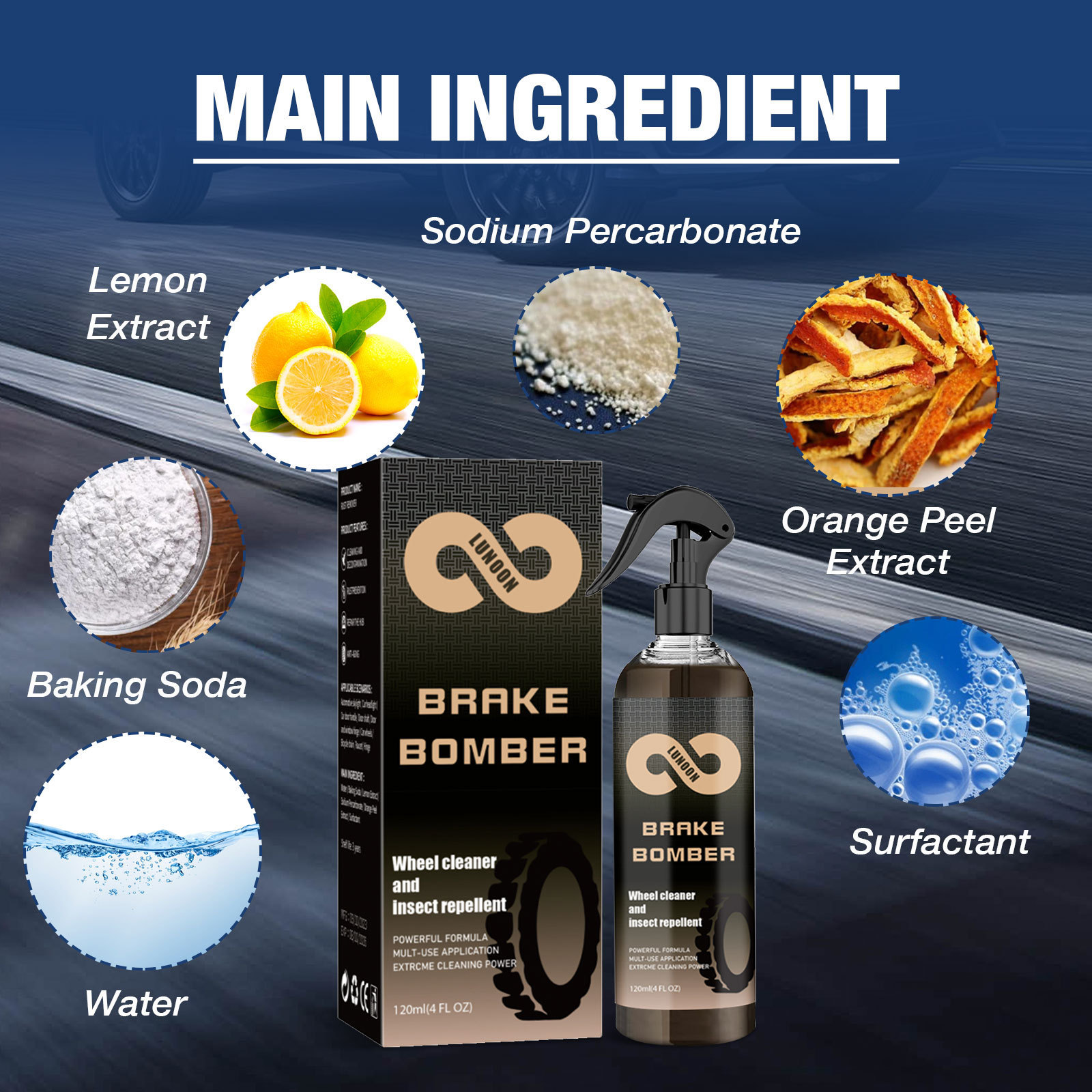 Main product image of Automotive Brake Disc Cleaner and Rust Remover Spray