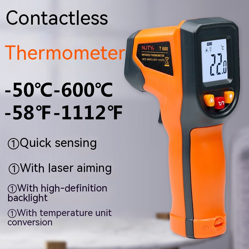 Main product image of Non-Contact Infrared Thermometer, 600 Degree Max