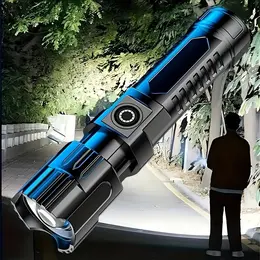 Product image of Outdoor USB Rechargeable Zoom LED Flashlight