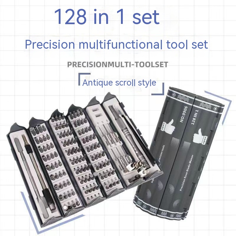 Main product image of 128-Piece Precision Screwdriver Set, Alloy Steel, for Electronic Devices