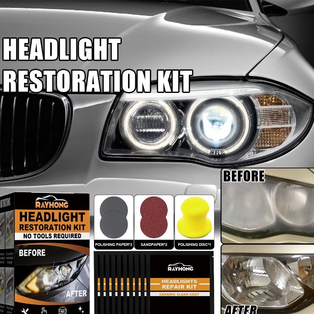 Main product image of Automotive Headlight Restoration Kit with Ceramic Coating