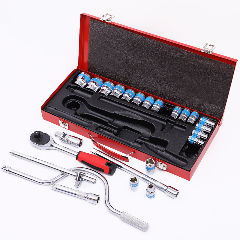 Main product image of 24-piece Curved Bow Wrench and Socket Set, Automotive