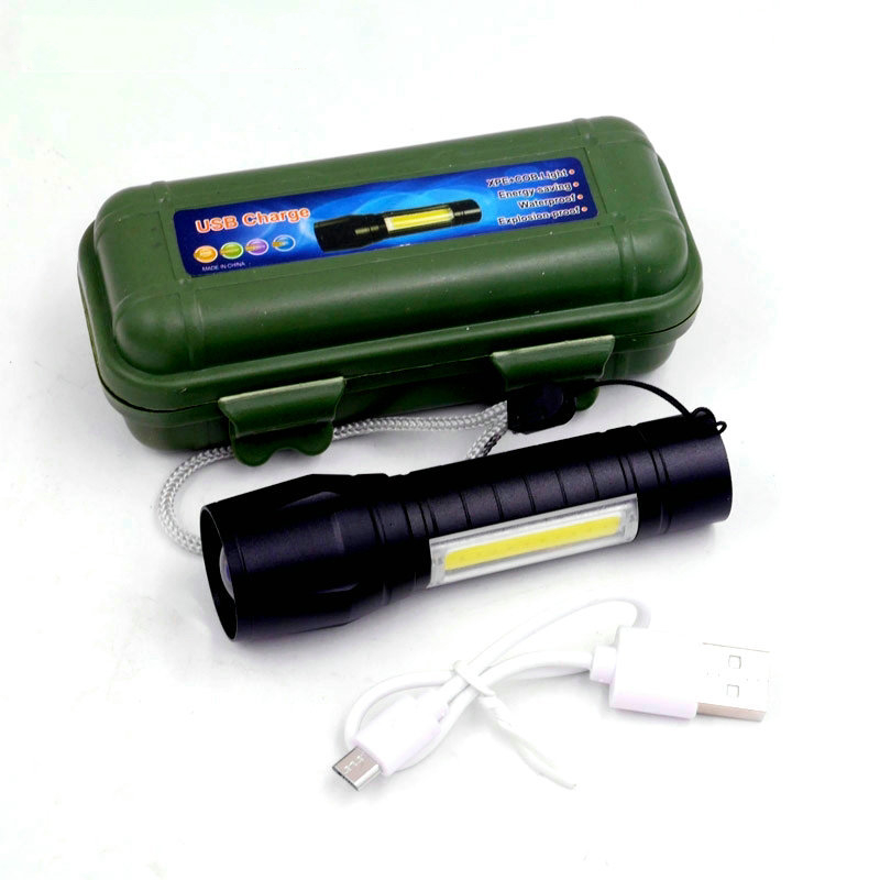 Main product image of Mini USB COB Flashlight, Zoom, Multi-function