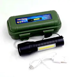 Product image of Mini USB COB Flashlight, Zoom, Multi-function