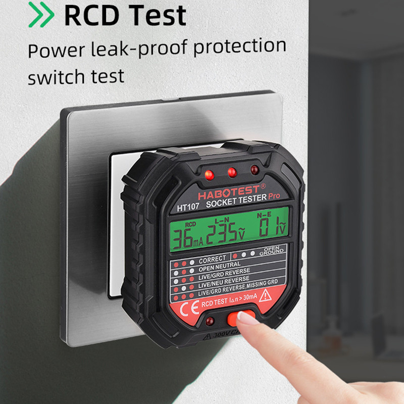 Main product image of Socket Fault Tester, HT107B, HT107D, HT107E