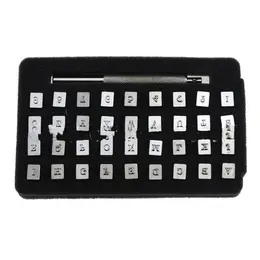 Product image of 36-Piece Leather Letter and Number Punch Set