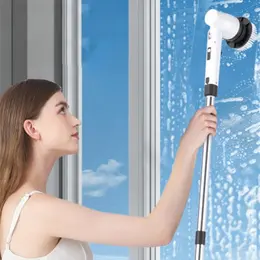 Product image of Cordless Electric Cleaning Brush, 7-in-1, Retractable Long Handle