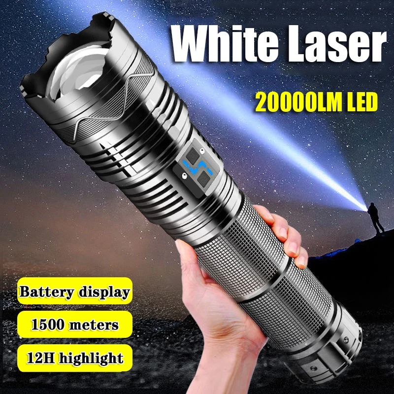 Main product image of White Laser Flashlight, High-Output, for Outdoor and Industrial Use