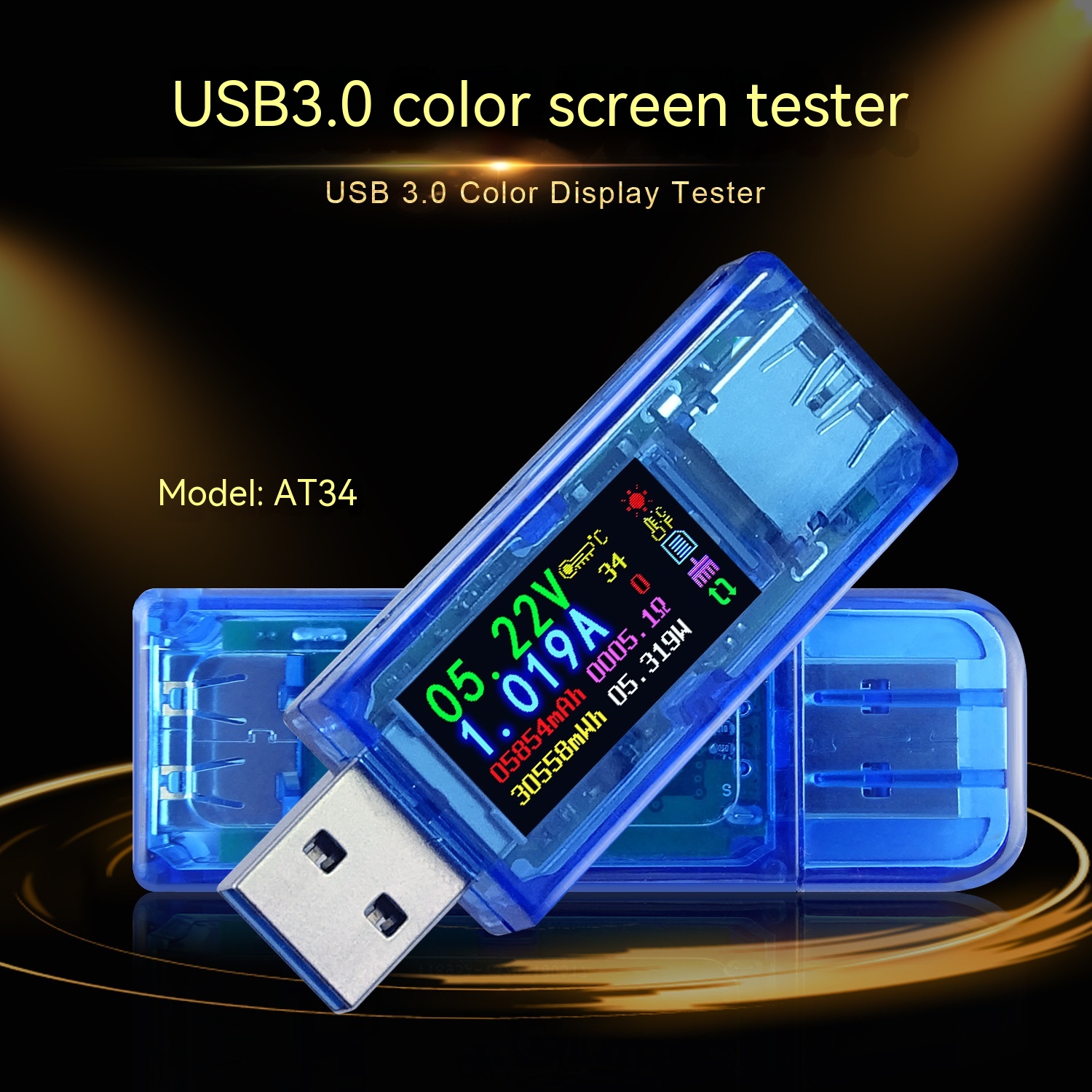Main product image of AT34 Digital Voltmeter USB Charger Detection Instrument