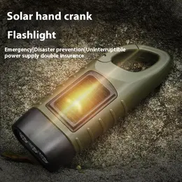 Product image of Compact Hand-Crank and Solar Powered Flashlight