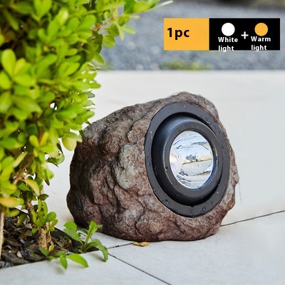 Main product image of Waterproof Resin Solar Stone Lamp, Adjustable Angle
