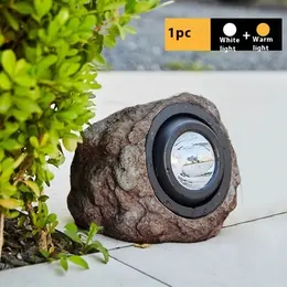 Product image of Waterproof Resin Solar Stone Lamp, Adjustable Angle