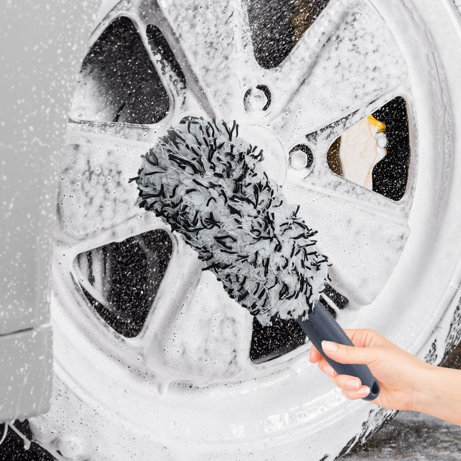 Main product image of Automotive Wheel Cleaning Brush, Long Handle, Ultra-fine Fiber